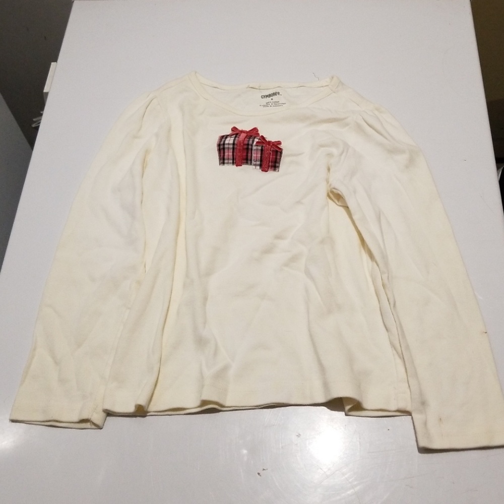 Gymboree size 6 long sleeve White Christmas tee